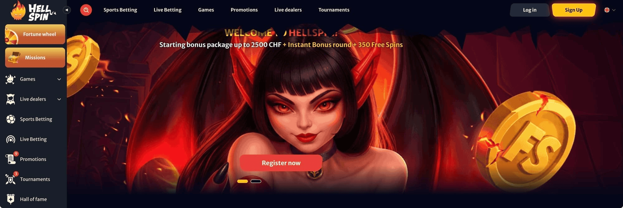 HellSpin Casino – 400% bis 2.500 CHF