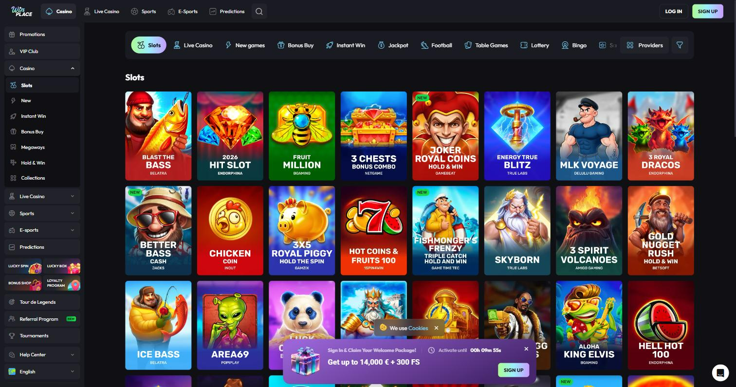 WinPlace Casino – bis zu 4.000 €