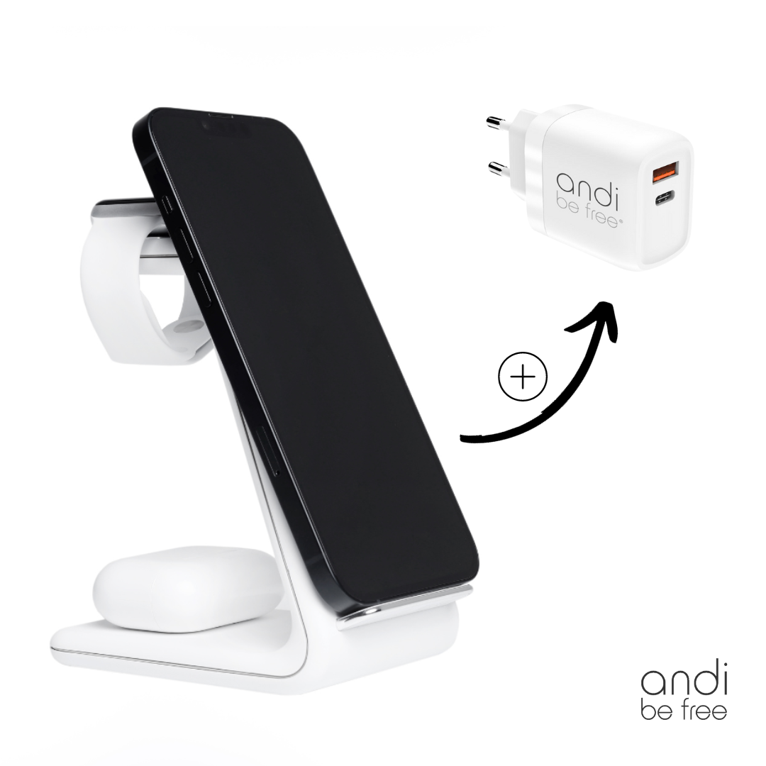 3-in-1 Wireless Charger für Apple (inkl. Turbo Charger 30W)