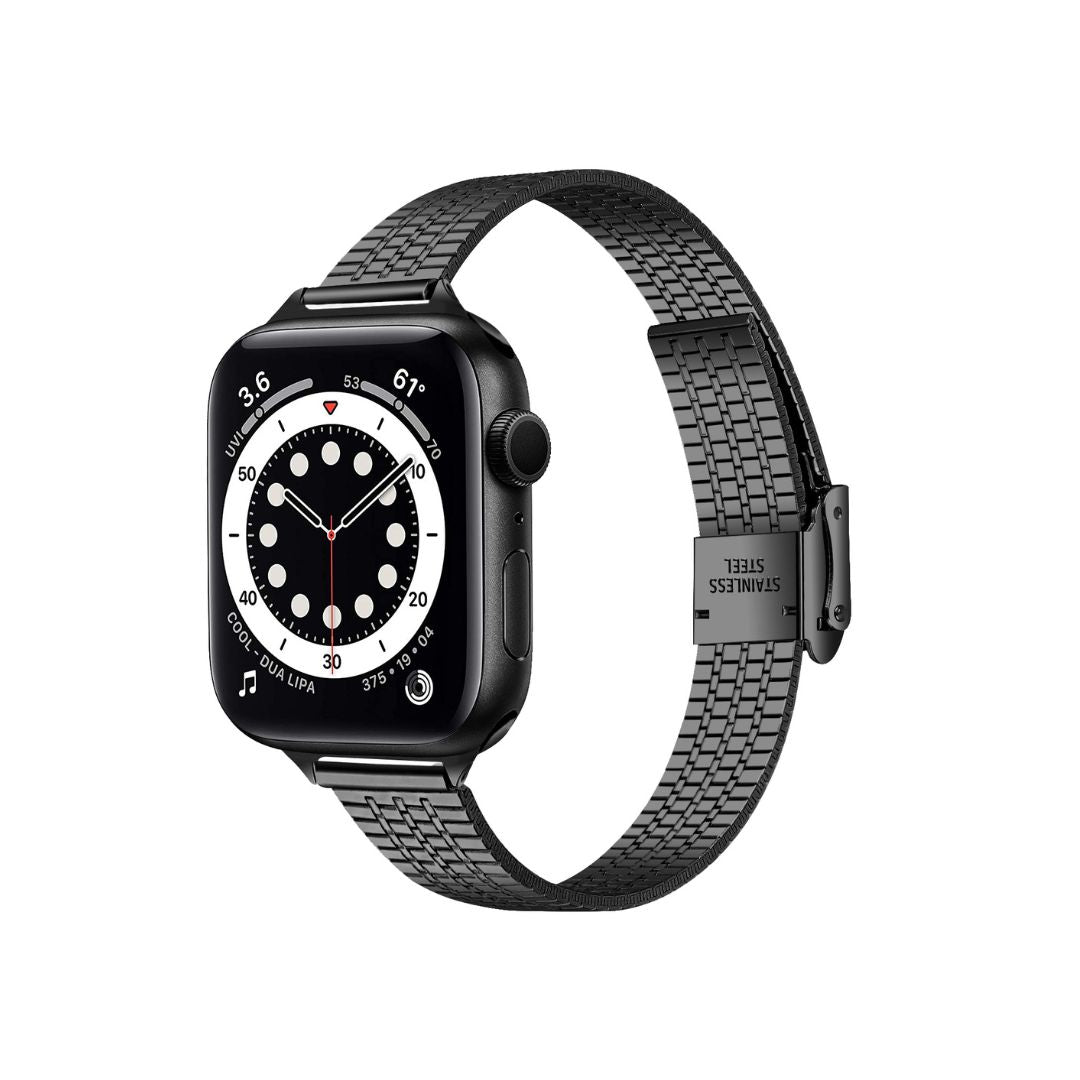 Apple Watch dünnes Stahl Armband mit Hängeverschluss