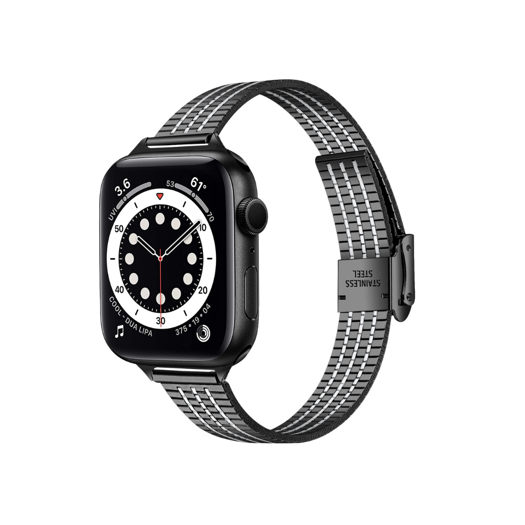 Apple Watch dünnes Stahl Armband mit Hängeverschluss