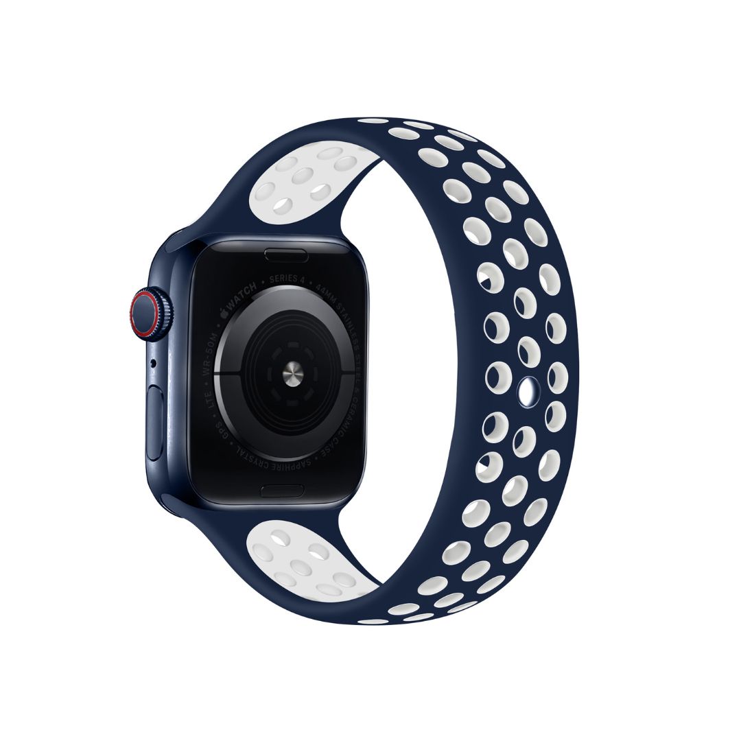 Apple Watch zweifarbiges Silikon Loop Armband