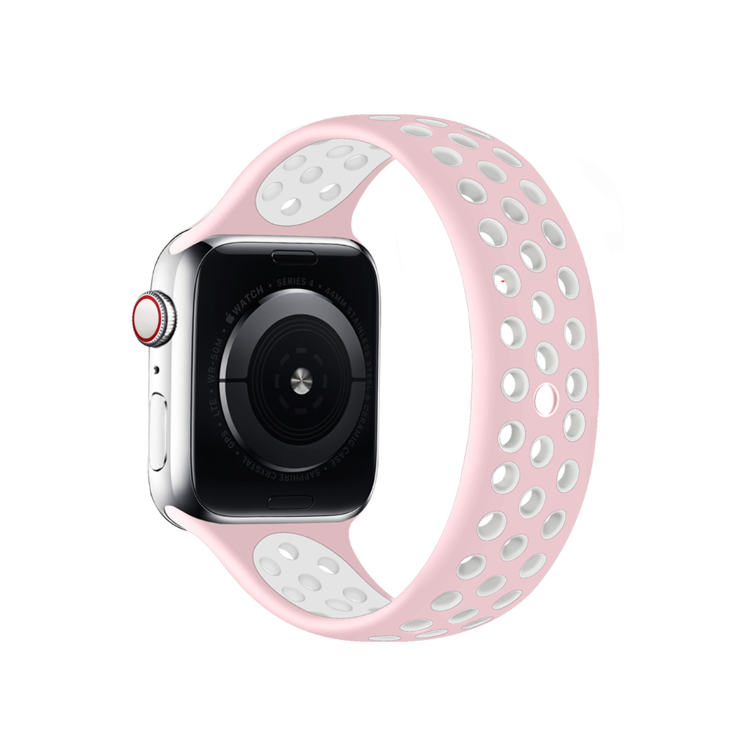 Apple Watch zweifarbiges Silikon Loop Armband